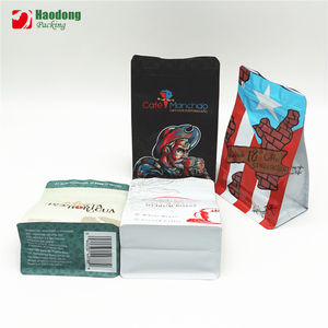 ที่กําหนดเองพิมพ์อลูมิเนียมฟอยล์ผนึกถุงกาแฟถุงด้านล่างแบนบรรจุภัณฑ์พลาสติกซิปถุงบรรจุภัณฑ์กาแฟ - Product Image 2