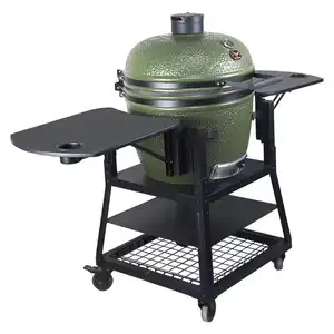 New Arrival Best Prices Outdoor Camping 18inch Ceramic Bbq Grill Kamado China Manufacturing Bbq Charcoal Grill