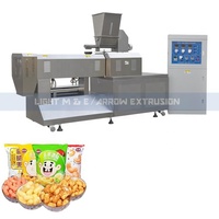 Machine à extruder les aliments soufflés, machine à fabriquer des snacks de maïs gonflés, vente chaude