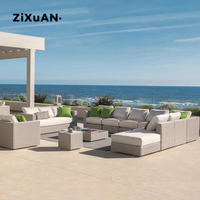 Meubles de patio d'hôtel, canapés et chaises de jardin modernes imperméables pour restaurant, balcon, bistrot, piscine extérieure, chaise en aluminium