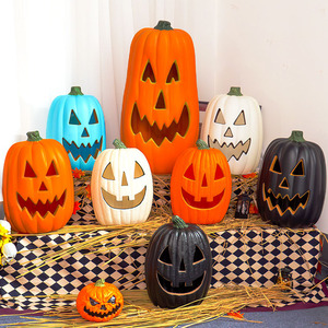 Halloween 16 pulgadas luminoso hueco calabaza linterna colgante centro comercial escaparate escena accesorios de decoración coloridos - Product Image 1