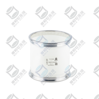 Connecteur flexible Tri-Clamp PU10 Seeflex 040E en polyuréthane transparent de qualité alimentaire, antistatique, en TPU flexible