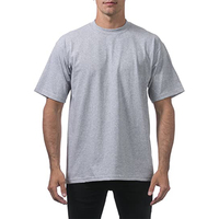 T-shirts unisexes en coton 100% de haute qualité, couleur unie, sans marque, Pro Club, poids lourd, coupe ample, épaules tombantes, surdimensionnés