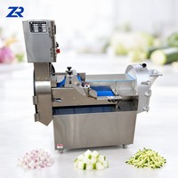 Machine de découpe commerciale à double tête pour légumes, racines et tomates à feuilles, haute efficacité - Offre Spéciale