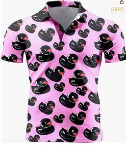 Camiseta de Golf <span class=keywords><strong>para</strong></span> Hombre, Impresión 3D, Manga Corta, Estampado Animal, Secado Rápido, Absorbe la Humedad, Transpirable, 100% Poliéster, Informal, Verano - Product Image 3