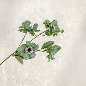Fleur artificielle CallaFloral en forme de roue, tige unique, en tissu tressé, pour décoration de mariage, vert YC1064 - Product Image 3