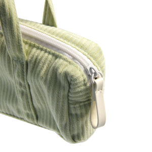 Özel logo taşınabilir ultra yumuşak çanta kişiselleştirilmiş moda renkli pürüzsüz fermuar kadife çanta çocuklar için klasik kampüs tarzı - Product Image 6