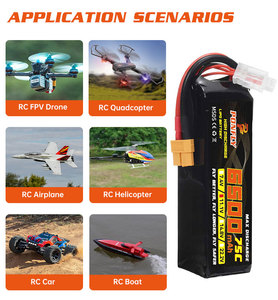 Ponfly 6500mAh UAV Drone Pin 2S 3S 4S 5S 6S 8S 11.1V 22.2V 75C tỷ lệ cao LiPo pin <span class=keywords><strong>lithium</strong></span> pin cho Drone FPV máy bay - Product Image 6