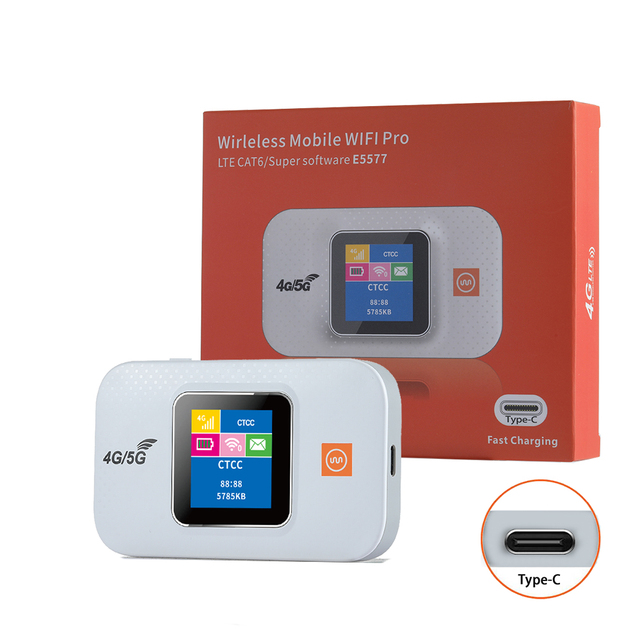 E5577  4G SIM Card Wifi Router Lte Modem  Hotspot 4g Lte Wifi Router  3000 Mah Battery Portable WiFi