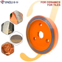 Disque de meulage diamanté Jingu 150 mm, pores sphériques (brevet), haute dureté, épaisseur 25 mm, personnalisable OEM pour chanfreinage de bords