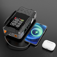 16000mAh Car Battery Jump Starter Portable Tire Inflator 65W PD Fast Charging 4000A Peak Current 160PSI Digital Pump LED Light
