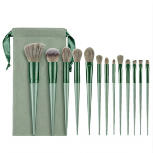 Set de Brochas de Maquillaje Profesional de 13 Piezas, Pelo Sintético, Herramienta de Belleza, Base, Polvo, <span class=keywords><strong>Sombra</strong></span> de Ojos, Rubor, Corrector, Labios, Brocha Plana - Product Image 1