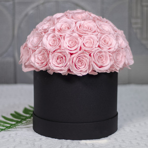 <span class=keywords><strong>Rose</strong></span> Immortali di Lusso in Confezione Rotonda, Fiori Conservati Fatti a Mano per la Festa della Mamma, Scatole Regalo di Alta Qualità Personalizzate - Product Image 6