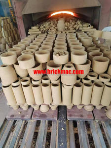 Brickmac đất đỏ bùn đất sét làm gạch máy móc Pusher tấm BAT lò làm máy maquinarias de Xây Dựng Đường Hầm Lò - Product Image 5