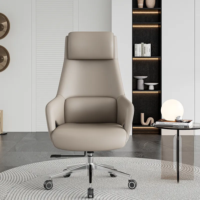 Furnitur eksekutif modern mewah, kursi putar kantor ergonomis, kursi kulit, kursi ceo, grosir, kursi konferensi kantor