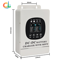 Contrôleur de charge solaire DC-DC et MPPT 12V 24V 36V 48V automatique, entrée PV max 130V pour système VR, contrôleur de charge Boost/Buck