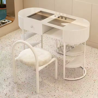 Table de Manucure Professionnelle Neuve en Marbre, Modèles Modernes pour Salons de Beauté