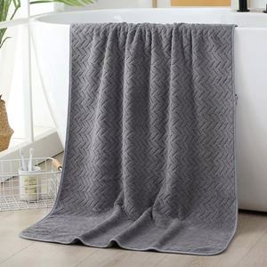 Nouvelles serviettes de bain élégantes en polaire corail, bonne absorption, disponibles en supermarchés, adaptées à un usage quotidien - Product Image 2