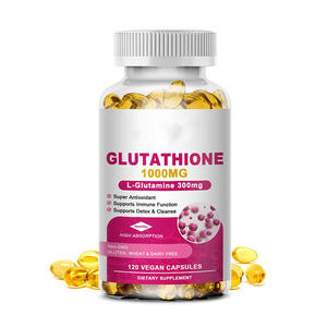 แคปซูลกลูต้าไธโอนธรรมชาติเข้มข้นสูงสุด สำหรับผู้ใหญ่ ช่วยให้ผิวขาวกระจ่างใส บรรจุ 120 แคปซูล ไม่เหมาะสำหรับสตรีมีครรภ์ ขายส่ง (OEM รับผลิตแบรนด์ส่วนตัว) - Product Image 3