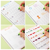 Auf Lager 4 Stück Magisches Schreibheft für Kinder Handschrift-Übungsbücher Pädagogisches Vorschul-Notizbuch