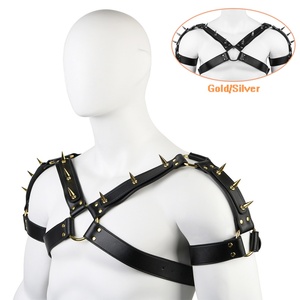 Ropa de Bondage de Cuero, Estilo Punk con Púas Metálicas, para Fiestas, Juegos Sexuales, Entrenamiento SM, Juguetes Sexuales para Adultos, Venta al Por Mayor - Product Image 1