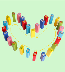 Costruzione per bambini in legno Stacking gioco equilibrio <span class=keywords><strong>Puzzle</strong></span> modello costruzione giocattolo pila torre alta - Product Image 6