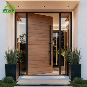 Porte Pivotante Extérieure de Villa Moderne Anti-Effraction en Bois Massif, Conception Robuste, Fournisseur Chine - Product Image 3