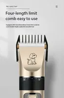 Kit de toilettage moderne et écologique pour chiens et chats avec lime à ongles en fer, tondeuse silencieuse et tondeuse à poils pour soins hygiéniques