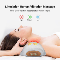 Masseur cervical relaxant à pétrissage profond, coussin de massage du cou vibrant avec chaleur