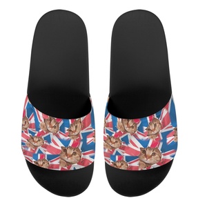 Custom <strong>Men</strong> Slide <strong>Slippers</strong> PVC British National Flag Summer <strong>Men's</strong> Outdoor Sandals Female Non-slip Beach Shoes Flip Flops <strong>UK</strong> - Product Image 5