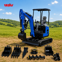 Mini Excavadora Hidráulica de 1.2t con Certificación CE, Fabricada en China, para Jardín y Uso General, Venta al Por Mayor