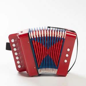 Mini acordeón para adultos <span class=keywords><strong>Piano</strong></span> <span class=keywords><strong>de</strong></span> 10 teclas con botones codificados por colores Teclado portátil para principiantes <span class=keywords><strong>Aprender</strong></span> viajes y fiestas - Product Image 5