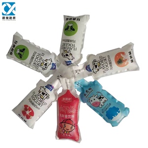Popular Disposable Transparent PE Plastic Bags Injection Shaped Yogurt <strong>Milk</strong> Fruit Juice Beverages Printed Liquid Storage <strong>Pouches</strong> - Product Image 1
