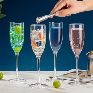Flûtes à <span class=keywords><strong>champagne</strong></span> en plastique <span class=keywords><strong>de</strong></span> 5 oz incassables jetables dures pour la vie quotidienne à la maison - Product Image 6