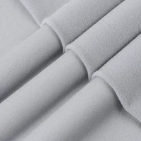 Tissu de yoga en soie de lait teinte et brossée, tricoté, 150 GSM, extensible dans les 4 sens, avec doublure composite pour vêtements de sport