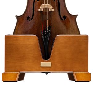 Cuscino in velluto blu persiano a grandezza naturale con supporto per violoncello in <span class=keywords><strong>legno</strong></span> con supporto per arco incluso supporto per violoncello in <span class=keywords><strong>legno</strong></span> - Product Image 4
