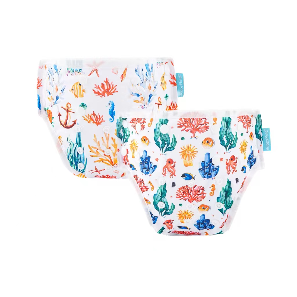 Водонепроницаемые Многоразовые Детские Подгузники Happy Flute, моющиеся детские подгузники для плавания, оптовая продажа