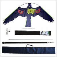 Qiao Liang Cerf-volant répulsif pour oiseaux, Cerf-volant faucon, Décoy effaroucheur pour ferme et jardin, Cerfs-volants d'extérieur pour effrayer les oiseaux