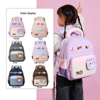 Sacs d'école pour garçons et filles de maternelle, sacs à dos ergonomiques pour enfants d'âge préscolaire, couleur unie, mignons, tendance, pour les enfants de 3 à 12 ans