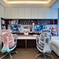 Bureau d'ordinateur YUBAI en MDF écologique et durable avec tiroirs de rangement, design multifonctionnel, surface en PVC, vente directe d'usine pour la maison