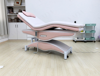 Table de massage électrique pliable à 3 moteurs, lit cosmétique électrique multifonctionnel, lit de physiothérapie et de spa pour salon de tatouage