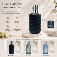 Lampe à parfum catalytique en verre 450 ml, brûleur d'huiles essentielles d'aromathérapie, diffuseur d'arômes personnalisable pour la maison, le bureau, l'hôtel, vente en gros