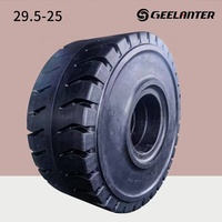 Geelanter 29.5-25 Diagonalreifen, neue Vollgummireifen für Radlader Komatsu, Naturkautschuk, ECE-zertifiziert, 3 Jahre Garantie, flach