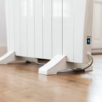 Radiador Eléctrico de 1200W con WiFi, Termostato Digital, Temporizador de 24H, Solución de Calefacción Portátil o Fija a la Pared
