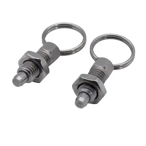 Rvs Spring Plunger Indexering Zuiger Met Duwen Ring