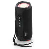 Altavoz Inalámbrico Portátil con Sonido Estéreo de Alta Fidelidad, Resistente al Agua IPX5, Columna para Exteriores con Luz LED RGB y Correa para Colgar