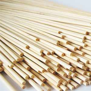 Brochettes en bois jetables biodégradables résistantes à la chaleur en gros 4*400mm pour kebab barbecue - Product Image 3