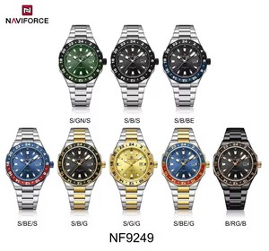 Montre classique à quartz NAVIFORCE 9249, calendrier, lumière nocturne, étanche, bracelet en acier, montre de luxe pour hommes d'affaires, Reloj Hombre - Product Image 4