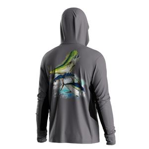 เสื้อฮู้ดตกปลาไฮเทคเพื่อประสิทธิภาพสูงสุด ป้องกันรังสียูวี UPF50+ ระบายเหงื่อได้ดีและมีแผงด้านข้างที่ระบายอากาศ - Product Image 2