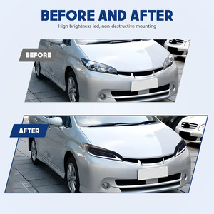 Đèn pha xe hơi cho TOYOTA muốn lắp ráp đèn pha 2015 2009 previa sửa đổi LED hàng ngày chạy ánh sáng ống kính đèn pha - Product Image 2